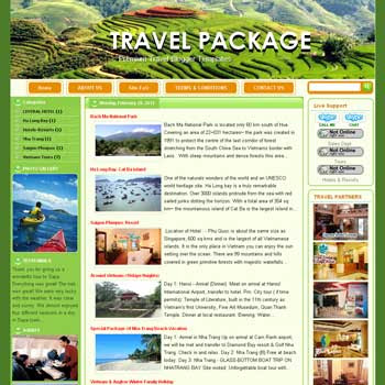 Travel Package blogger template. template travel for blogger