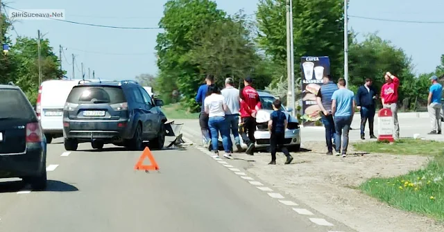 Accident rutier la Milișăuți Gară. Trafic rutier înregunat pe DN 2H