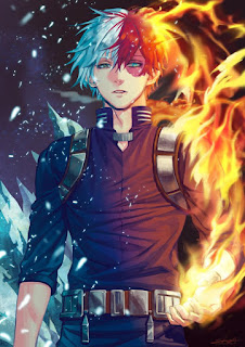 Shoto Todoroki of the anime Buko No Hero Academia