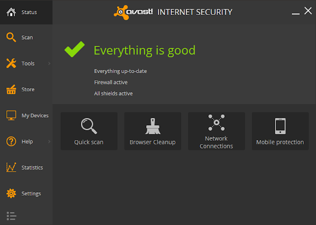 Avast Internet Security 2014 9.0.2011 Free Download Interface Screenshot