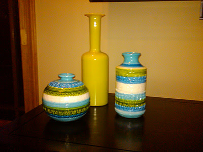 Mid-century Italian glass and pottery