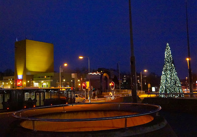 Picture of the Groninger Museum. Christmas 2013.