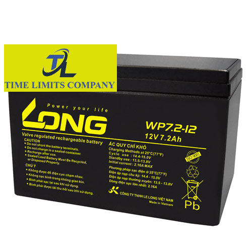 Bình ắc quy LONG WP7.2-12 12V-7.2AH Chính Hãng Giá Rẻ