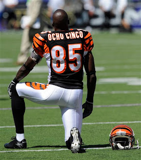 Chad Ocho Cinco tries out his new name