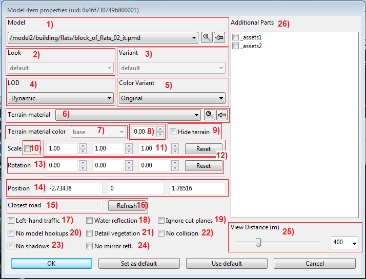 Items properties. Object/item properties. Set_item_property параметры примеры.