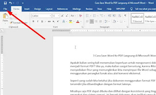 Save As Format PDF