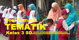 Soal Tematik Kelas 3 SD Tema 5 dan Tema 6 dan Sub Temanya