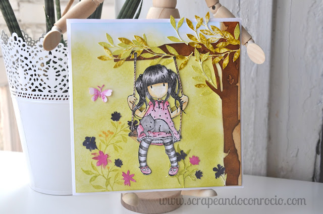 Tarjeta interactiva gorjuss scrapbooking