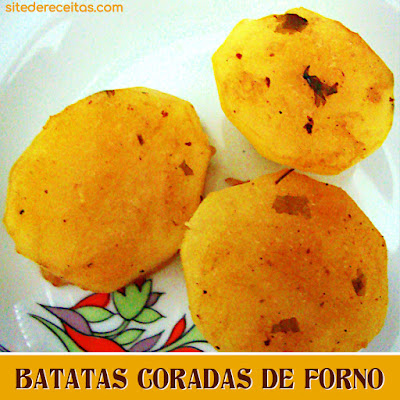 Batatas coradas de forno