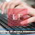 Importance of Article submission for higher PR | Lafandar.org