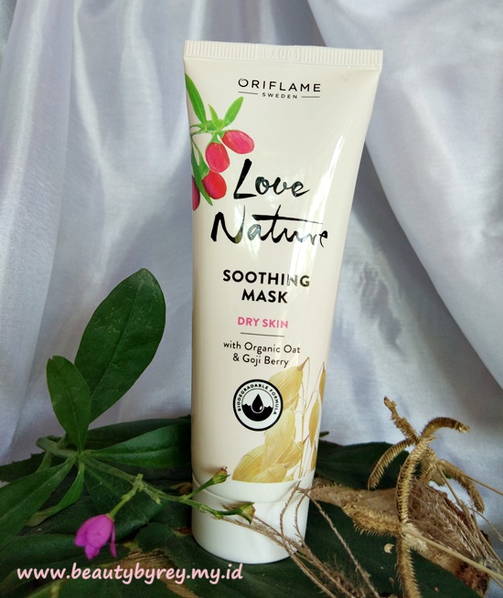 packaging Love Nature Soothing Mask With Organic Oat & Goji Berry