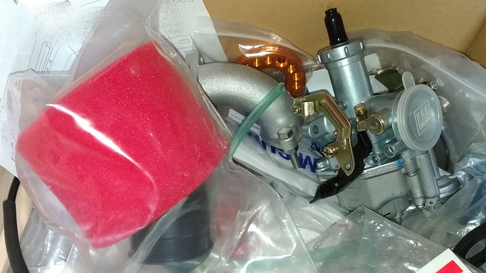 Cublog スーパーカブ リーファン125 中華エンジン 1p52fmi C 加速抜群 ポンプ付きの謎キャブレターに交換 Pd26 Pd27 Pz30