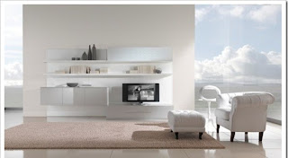 stylish white livingroom design 
