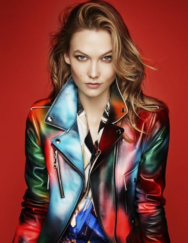 Karlie Kloss model photo shoot for ELLE UK fashion magazine