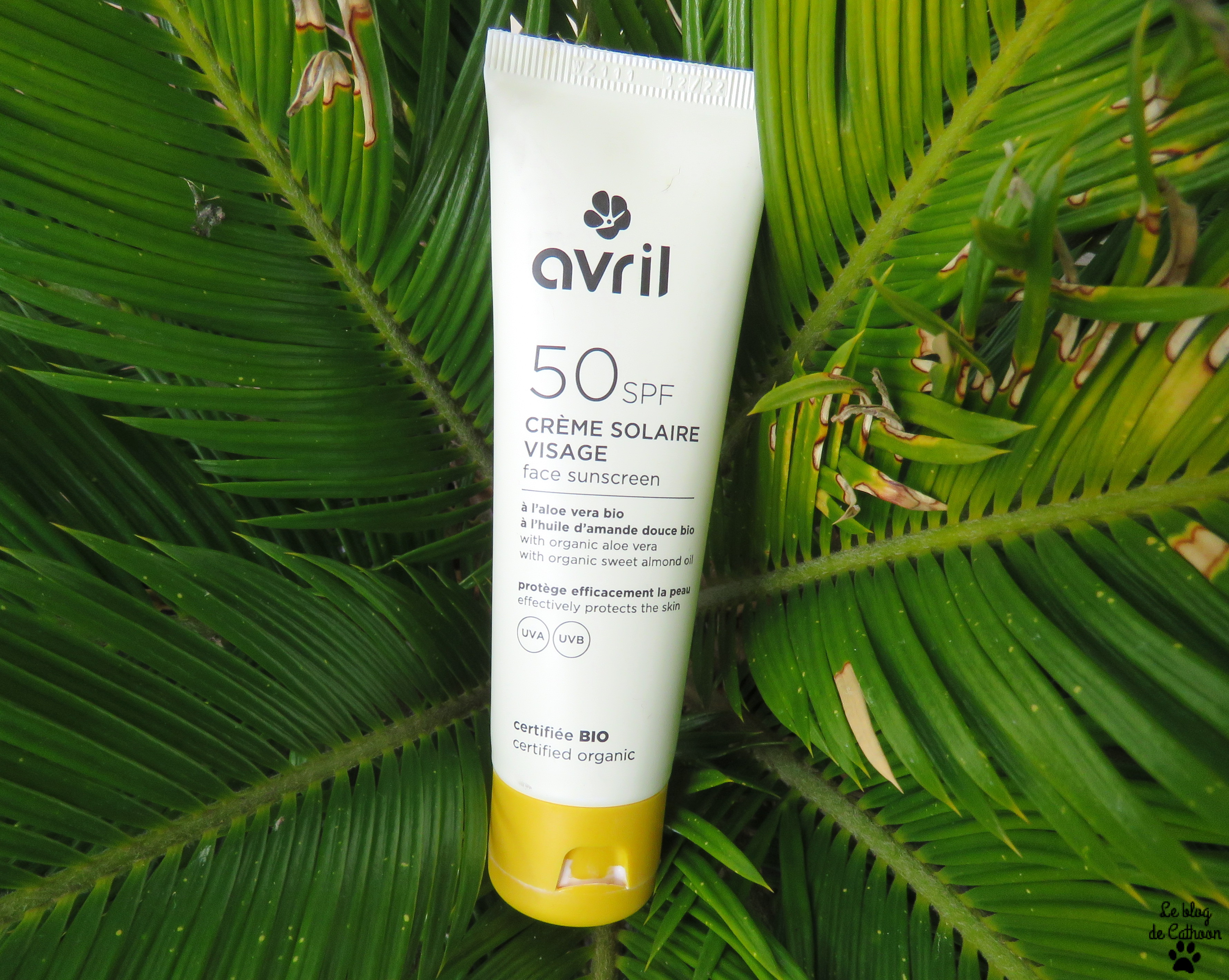 Crème Solaire Visage 50SPF - Avril