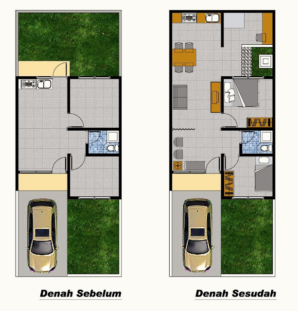  Desain Denah Rumah Terbaru  Denah Rumah Minimalis  Desain Rumah