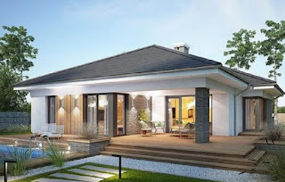 desain rumah yang ada warungnya