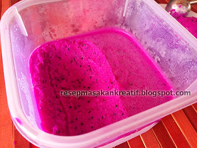 Resep Membuat Es Krim Buah Naga