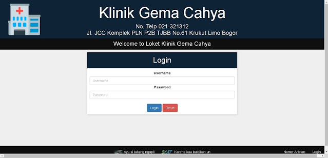 Sistem Informasi Pemanggilan Antrian dan Loket Berbasis Web