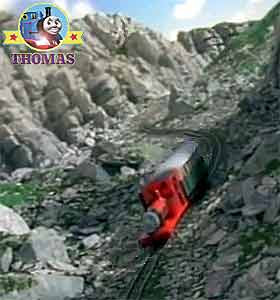 Thomas the tank engine and friends Rheneas train & The Roller Coaster ride on Sodor Mountains