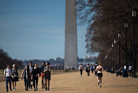 February 2017 was the second-warmest February in the 123-year record for the United States, and scientists see global warming’s fingerprints. (Credit: Brendan Smialowski/AFP/Getty Images) Click to Enlarge.