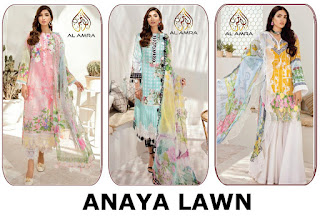 Al Amra Anaya Lawn Collection 01 To 03 Series