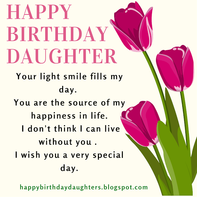 Happy birthday daughter wishes from mother