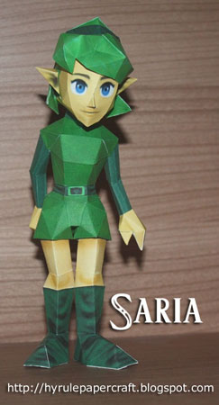 Ocarina of Time Saria Papercraft v2