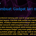 Cara membuat Gadget lari menuju Sidebar