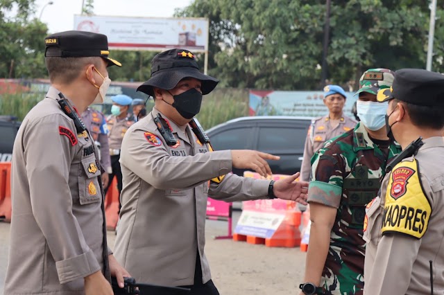 114 personil Polres Cilegon Polda Banten dikerahkan untuk arus balik.