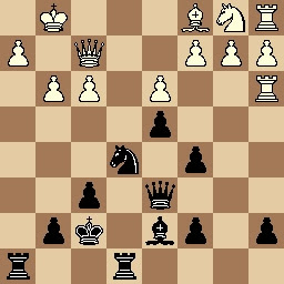 Posición partida de ajedrez Tolosa-Baquero después de 24.d3