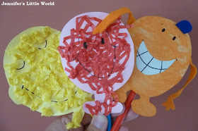 Mr Men puppets craft