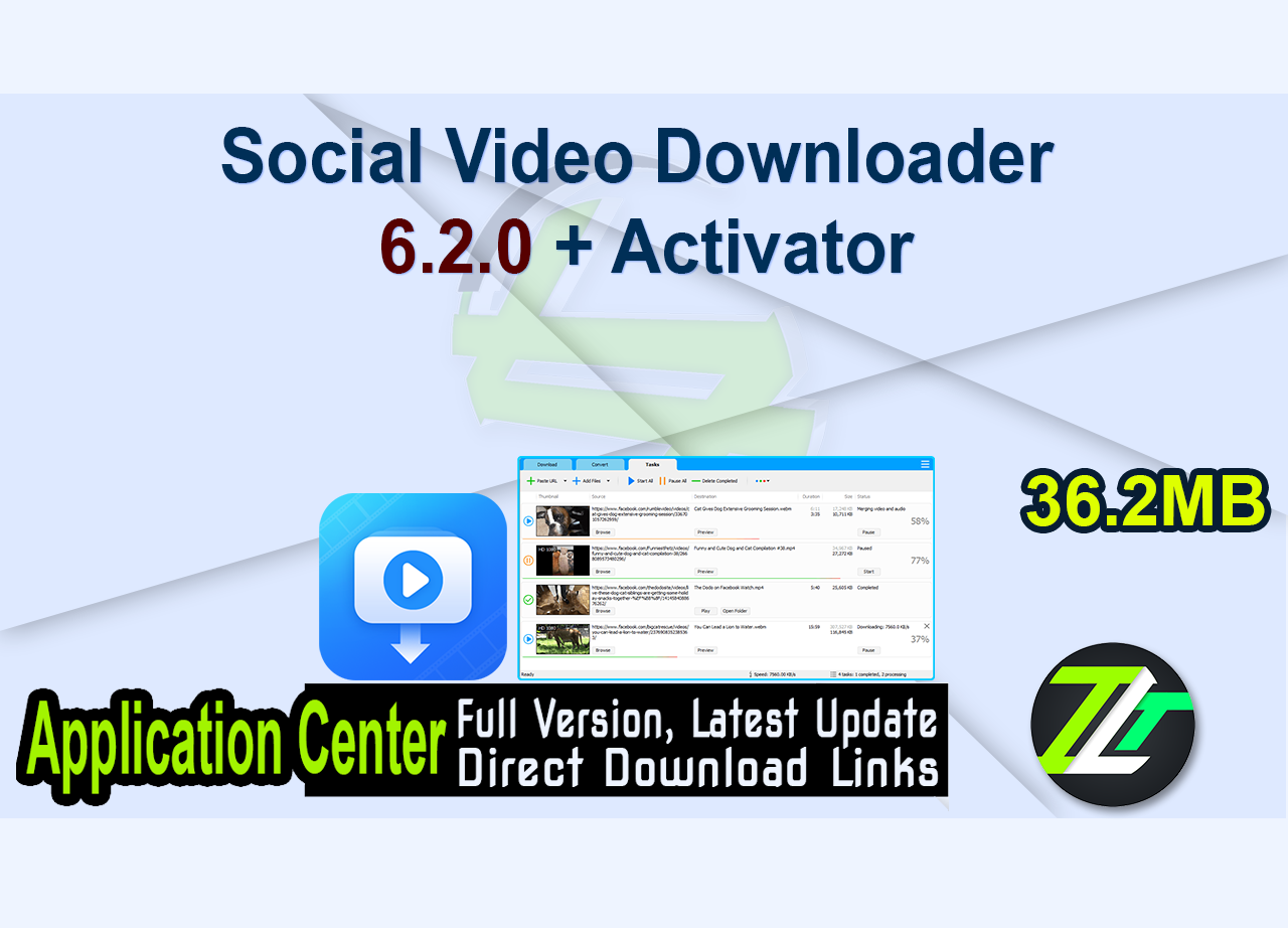 Social Video Downloader 6.2.0 + Activator