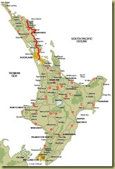 North Island to Russell