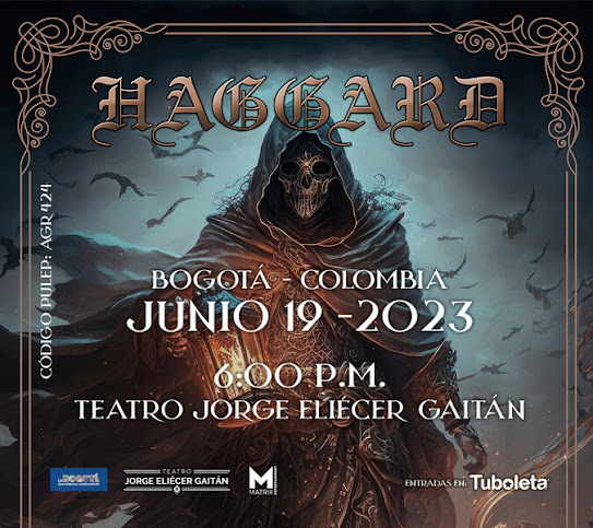 Concierto de HAGGARD en Bogotá 2023