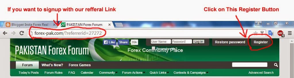 How to Create Pakistan forum Account ~ Real Forex Trading ...