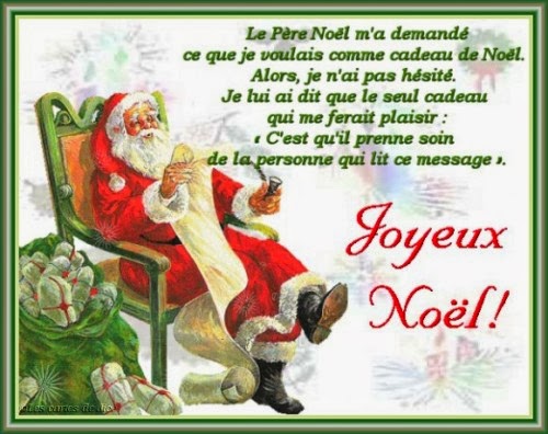 Le PÃ¨re NoÃ«l m'a demandÃ© ce que je voulais comme cadeau de NoÃ«l.