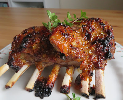 Apricot & Mustard Glazed Rack of Lamb