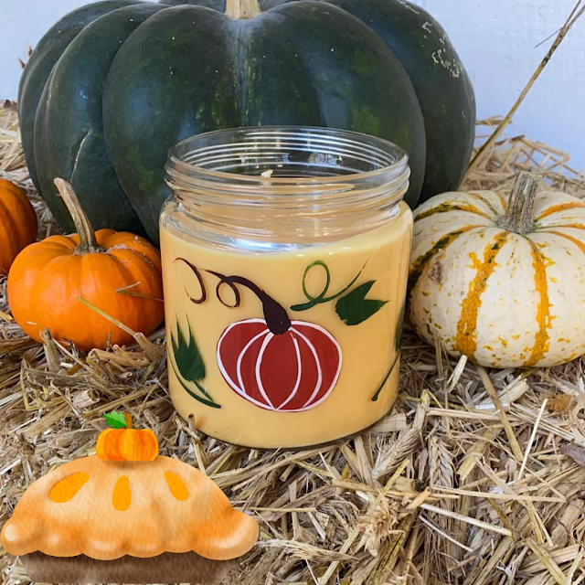 Pumpkin pie candle