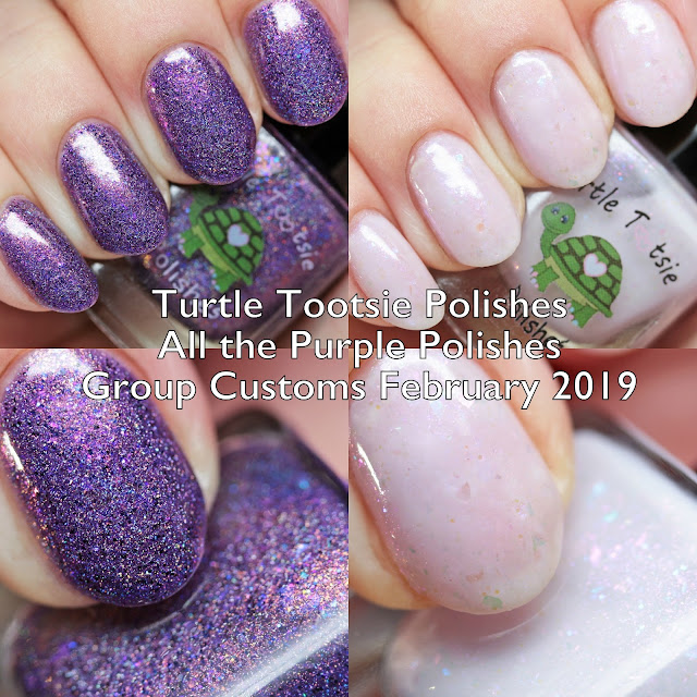 Turtle Tootsie Polishes All the Purple Polishes Group Customs February 2019