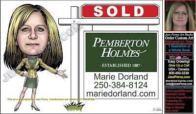 Pemberton Holmes Sold Sign Canadian Caricature Ad