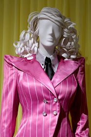 Esmé Squalor pink pinstripe suit Unfortunate Events