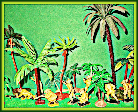 ANZAC; ANZAC Forces; ANZAC Troops; Australia New Zealand Army Corps; Australian Toy Figures; Australian Toy Soldier; British Made Figures; Coconut Palm Tree; Coconut Palms; Date Palm Tree; Date Palms; Harvey Series; Harvey Series ANZAC's; Jungle Fighters; Jungle Troops; Lone Star; Lone Star ANZAC Infantry; Lone Star Harvey Series; New Zealand Infantry; Palm Trees; Small Scale World; smallscaleworld.blogspot.com; Vintage Plastic Figures; Vintage Plastic Soldiers; Vintage Toy Figures; Vintage Toy Soldiers;