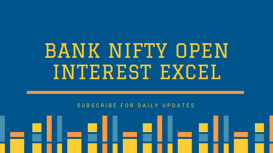 Bank nifty open interest excel sheet download