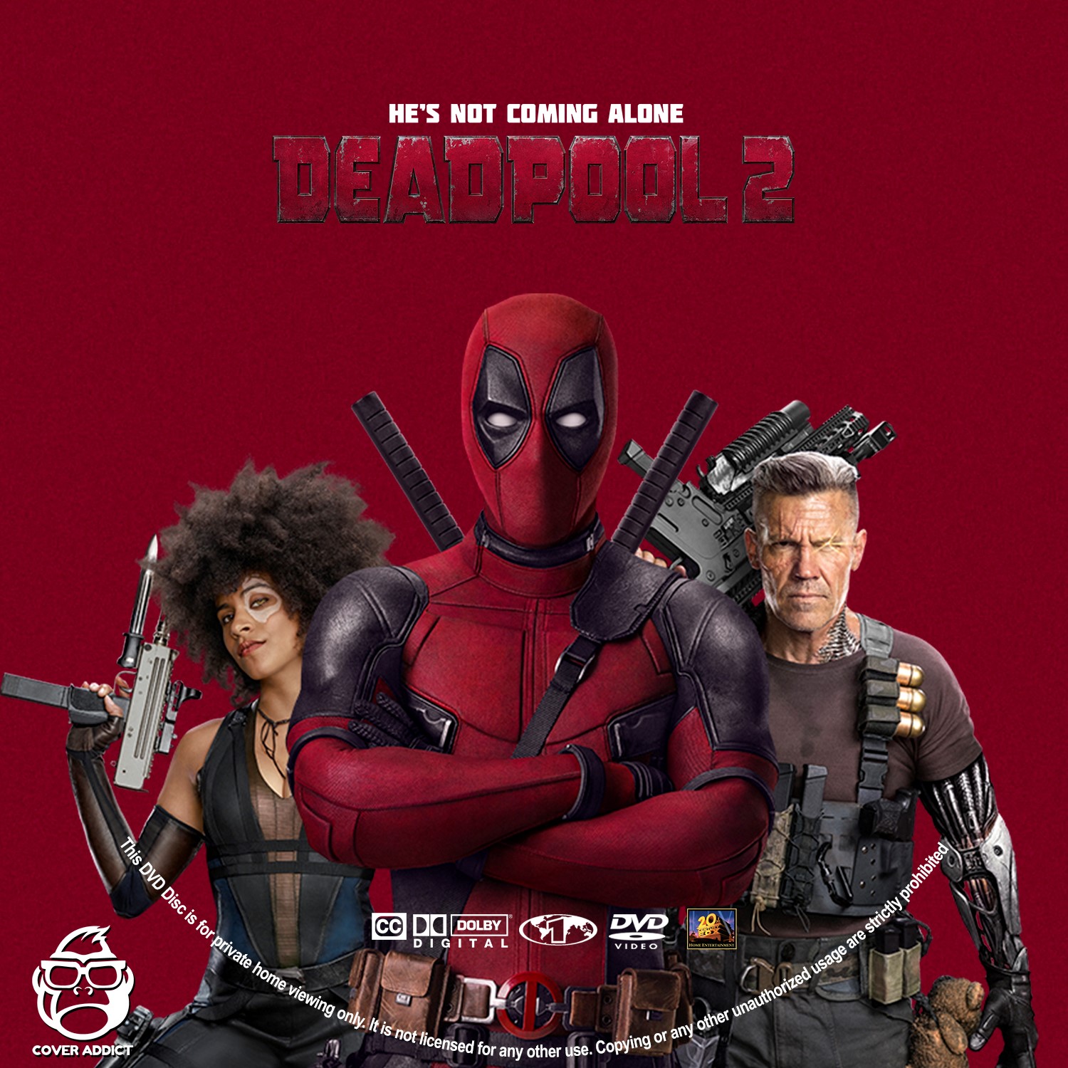 Deadpool 2 DVD Label  Cover Addict - DVD, Bluray Covers 