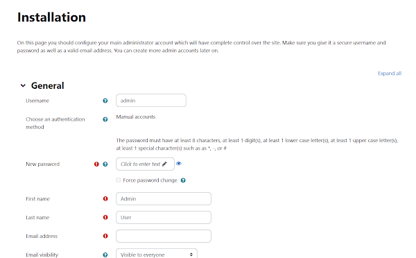 cara instal moodle