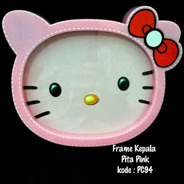 Pigura Hello Kitty Grosir Ecer Murah Kepala Pink