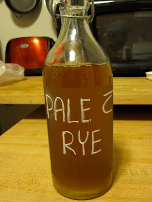 pale ale with rye reusable bottle label
