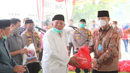 Mensos RI Salurkan 10 Ribu Paket Sembako di Kabupaten Serang