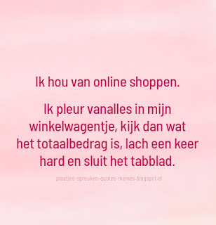 plaatjes met spreuken over shoppen